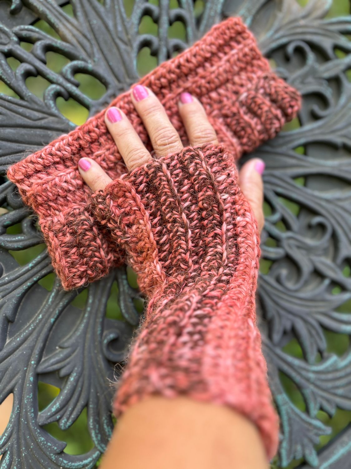 Peabody Alpaca Mitts, Birch Beer