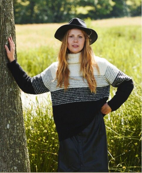 Oversized Boucle Alpaca Sweater