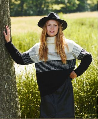 Oversized Boucle Alpaca Sweater