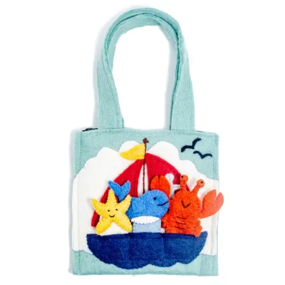 Nautical Felt Puppet Bag