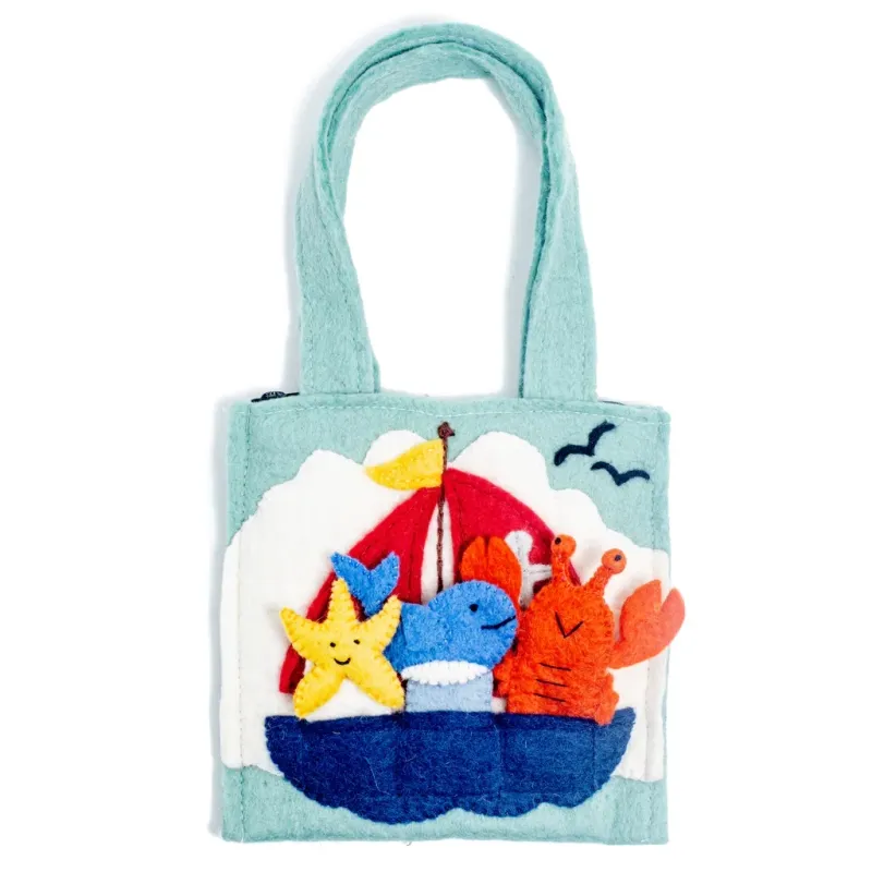 Nautical Felt Puppet Bag
