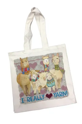 I Really Love Yarn Canvas Bag