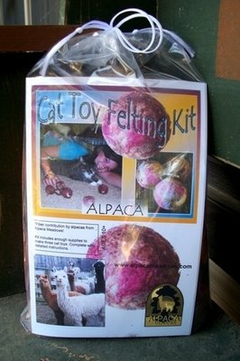 Alpaca Cat Toy Felting Kit