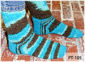 Carribean Chocolate Socks by Beth Lutz