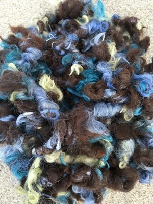 Alpaca Art Yarn - Lily, Ivy, Indigo, Dark Brown