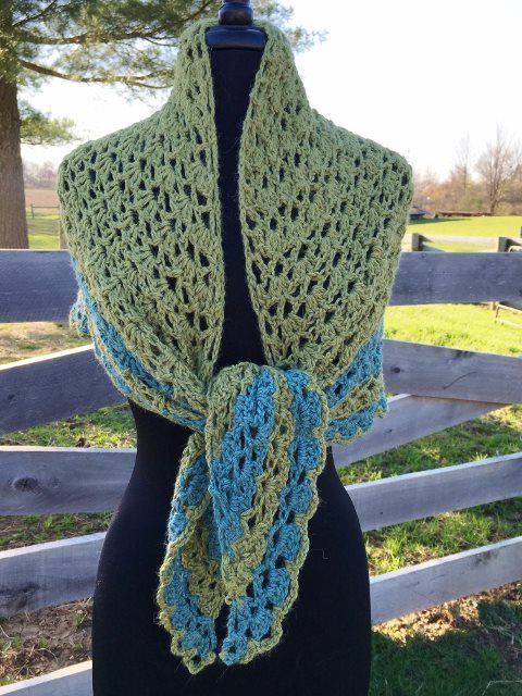 Triangular Alpaca Shawl