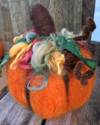 Pumpkin Needle Felting Kit