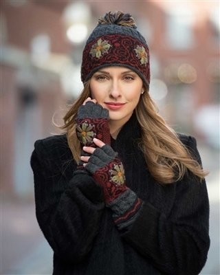 Smokey Mountain Alpaca Fingerless Gloves