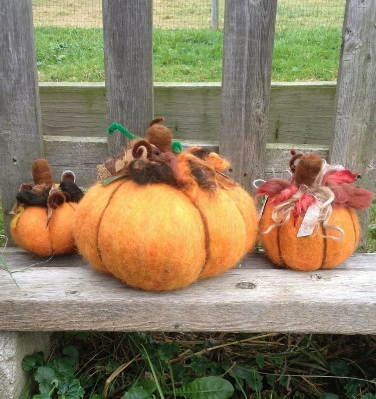 Pumpkin Needle Felting Class