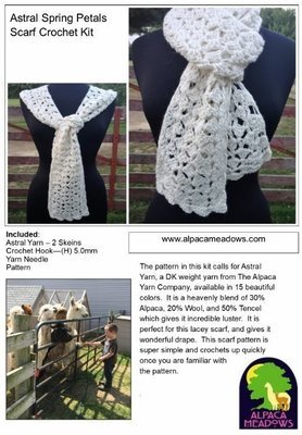 Lacy Scarf Crochet Kit