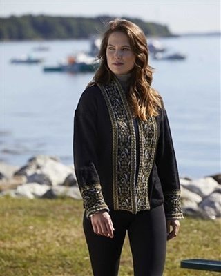 Ebony Reversible Alpaca Cardigan