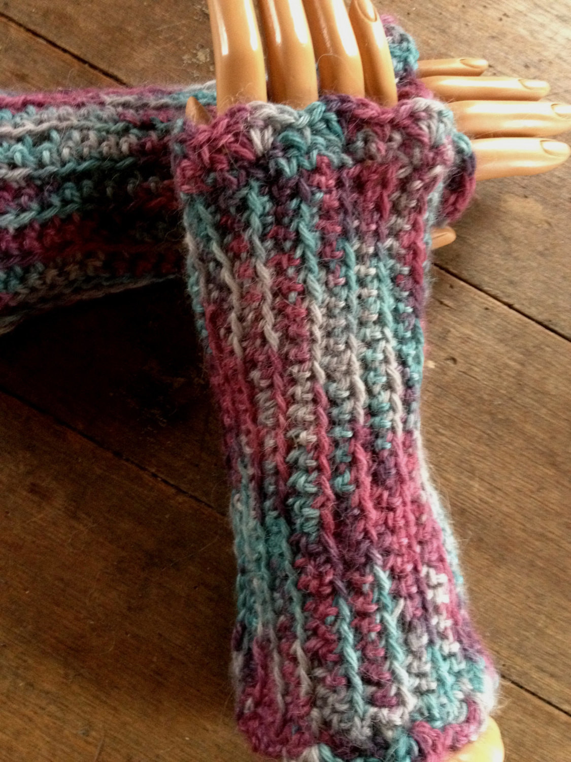 Alpaca Ribbed Fingerless Gloves - Paca Paints Alpaca Ribbed Fingerless Gloves - Paca Paints