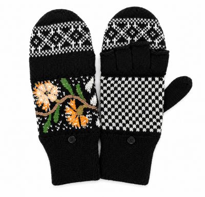 Forest Glen Alpaca Glittens - Black