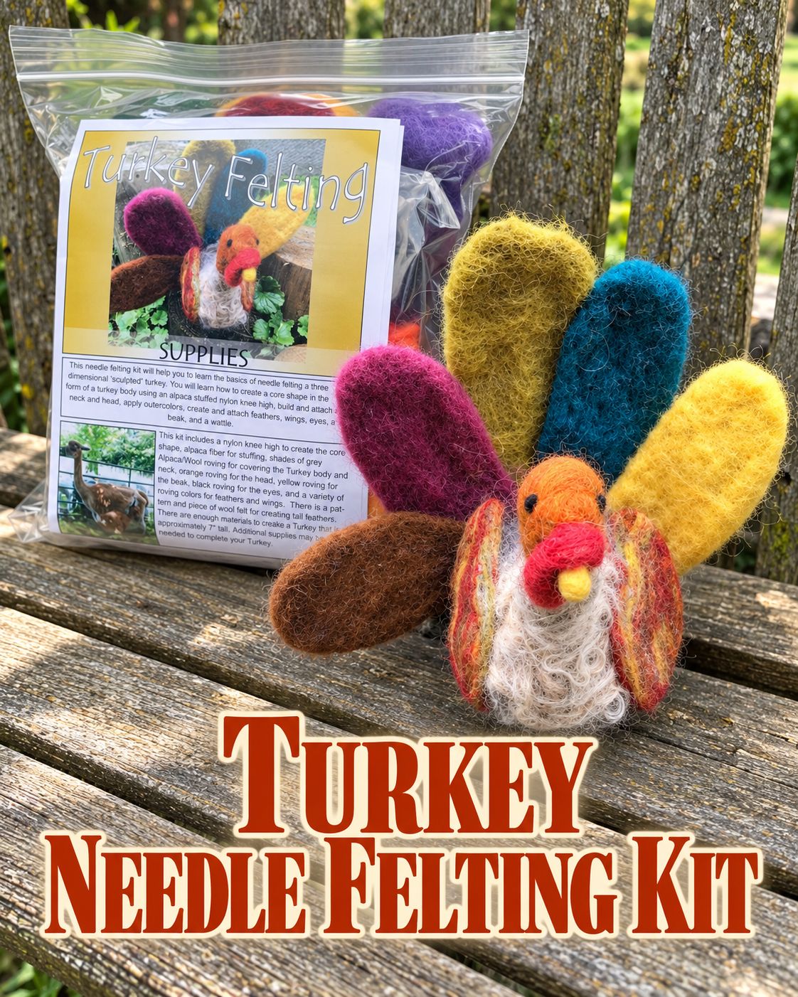 Turkey Needle Felting Kit
