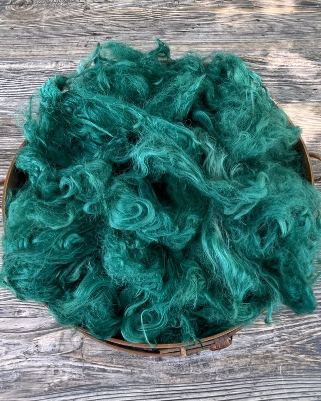 Hand Dyed Suri Alpaca Fiber - 2 oz - Lucerne