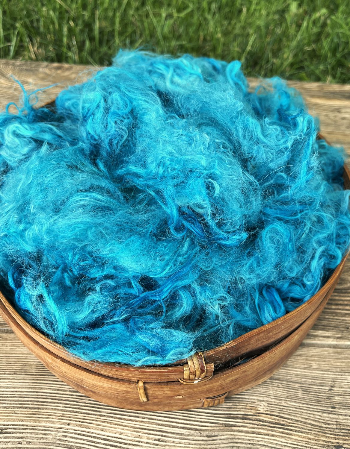 Hand Dyed Suri Alpaca Fiber - 2 oz - Lily