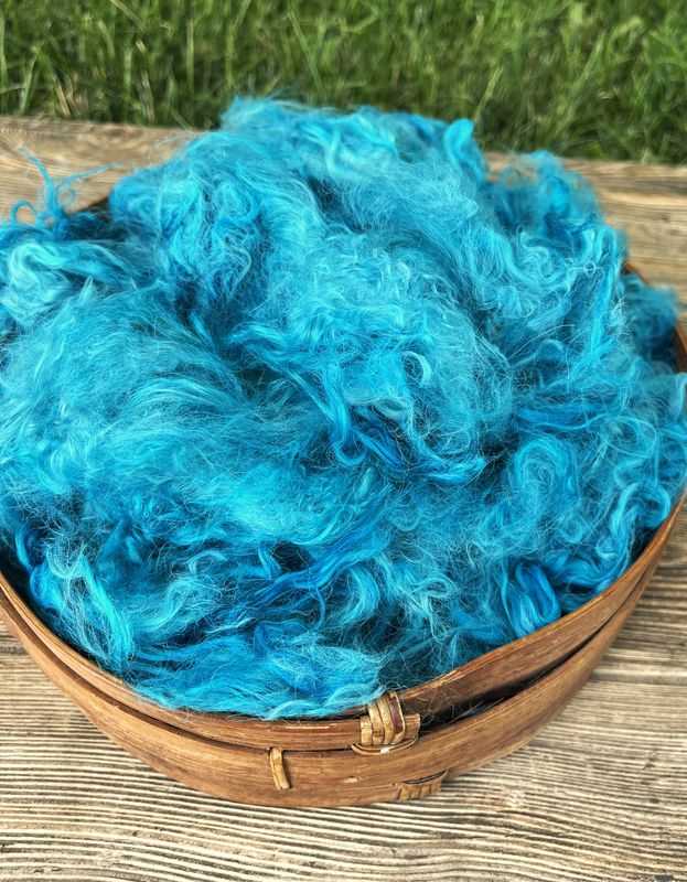 Hand Dyed Suri Alpaca Fiber - 2 oz - Lily