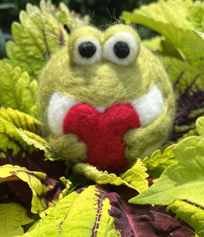 Frog Needle Felting Class