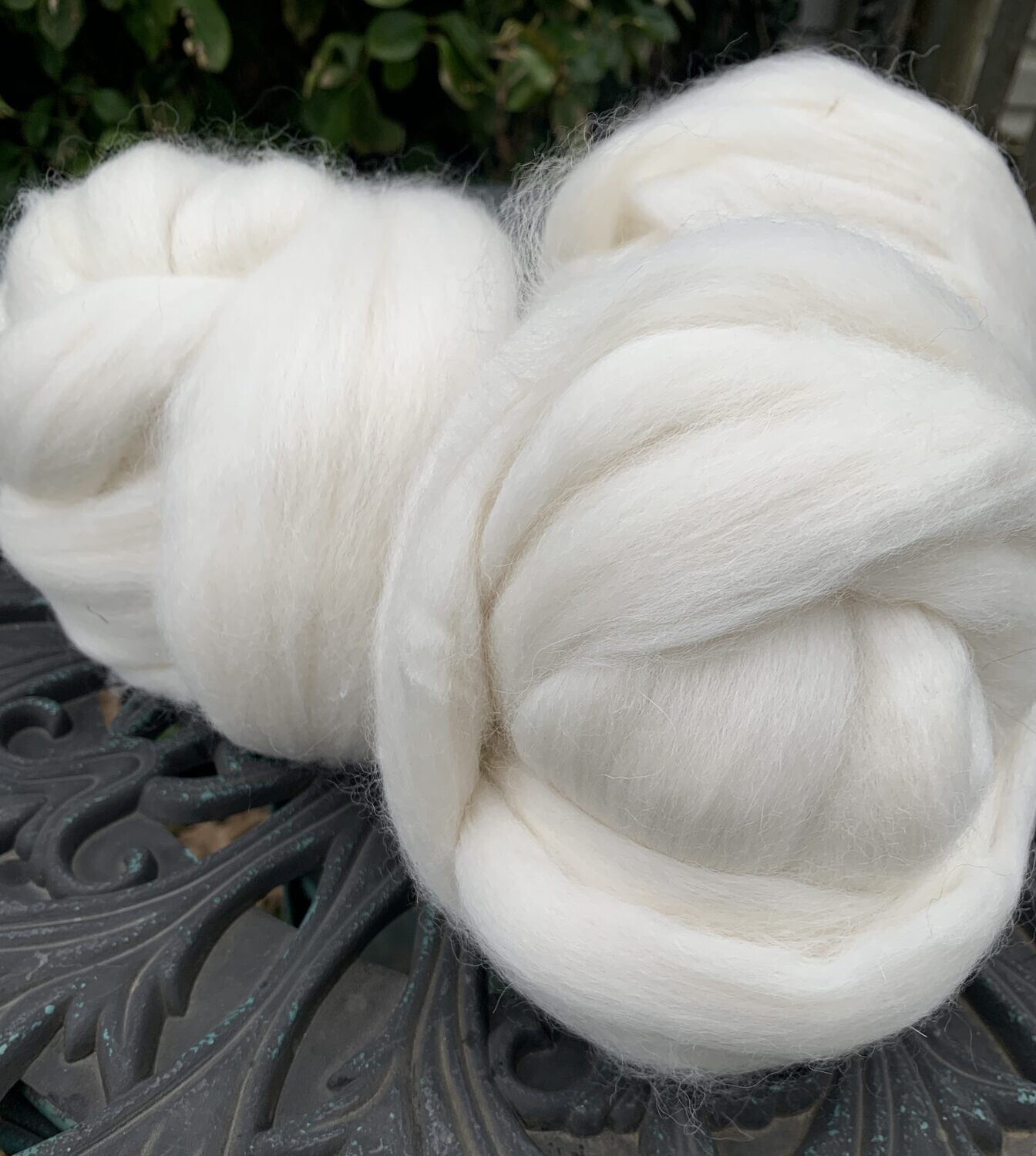 Baby Alpaca Roving – White | 4 ounces