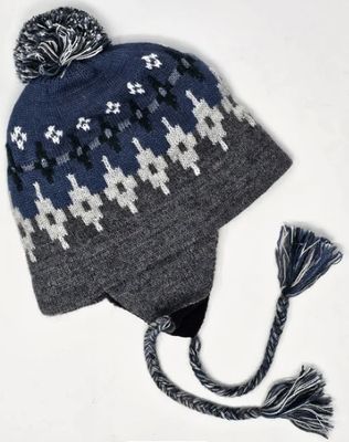 Chakana Alpaca Chullo - Blue