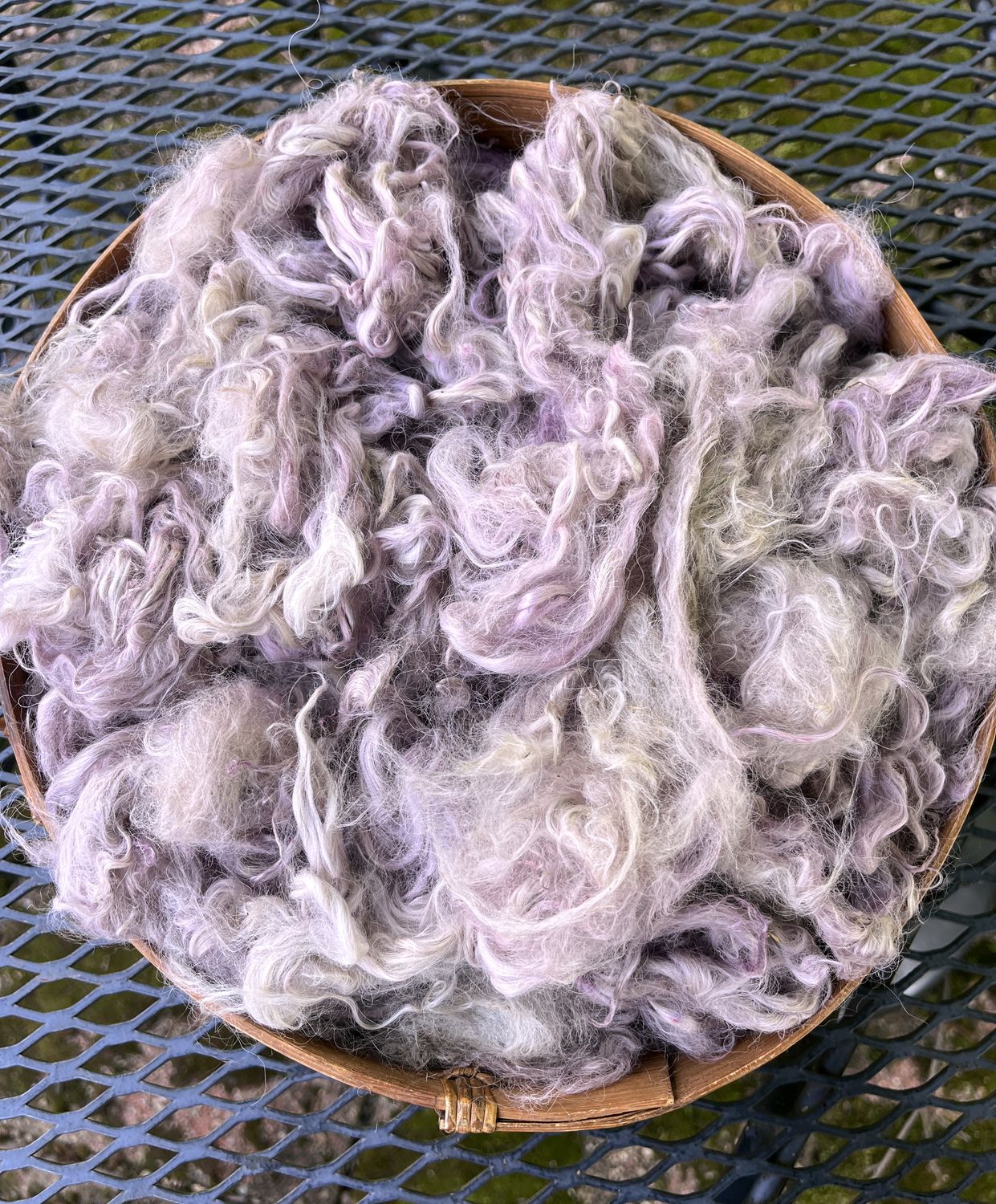 Hand Dyed Suri Alpaca Fiber - 2 oz - Lavender