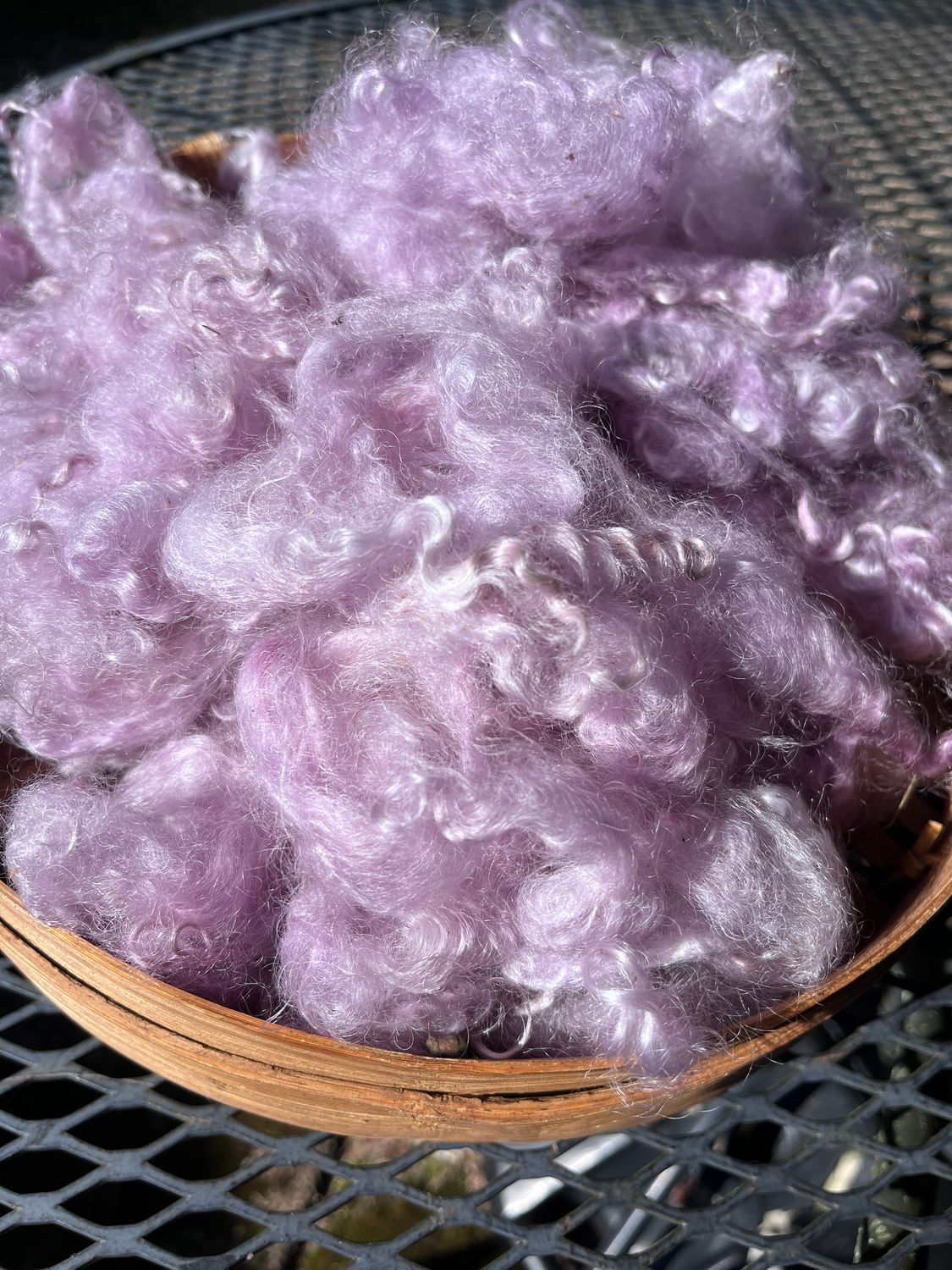 Hand-dyed Mohair - Lavender