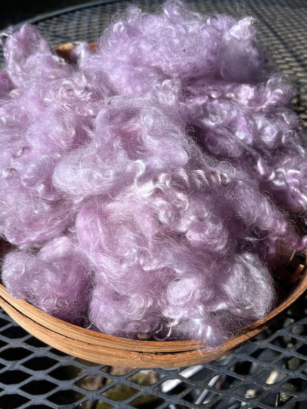 Hand-dyed Mohair - Lavender