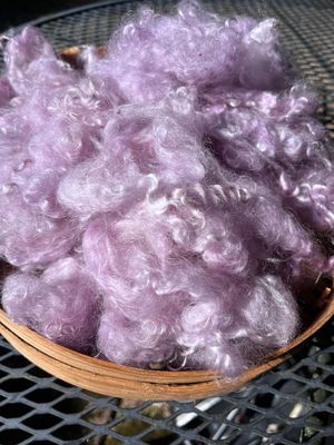 Hand-dyed Mohair - Lavender