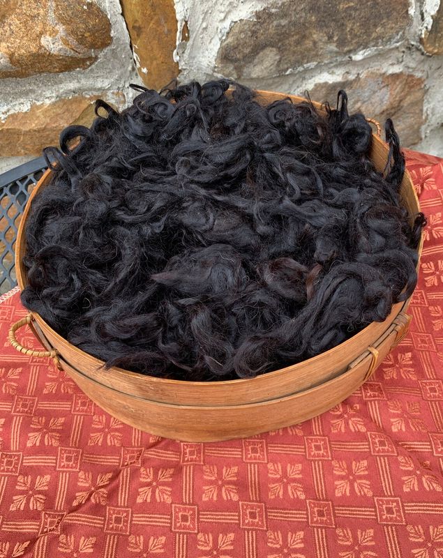 Natural Suri Alpaca Fiber – Black - 2 oz – Mayflower