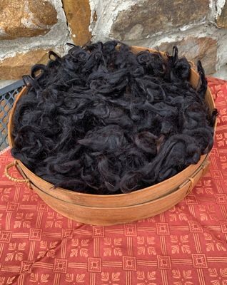 Natural Suri Alpaca Fiber – Black - 2 oz – Mayflower