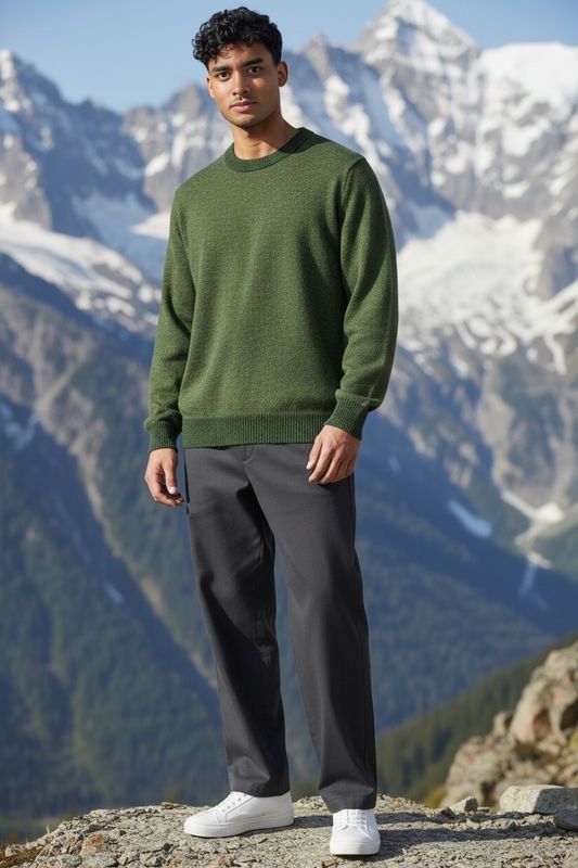 Evergreen Alpaca Pullover