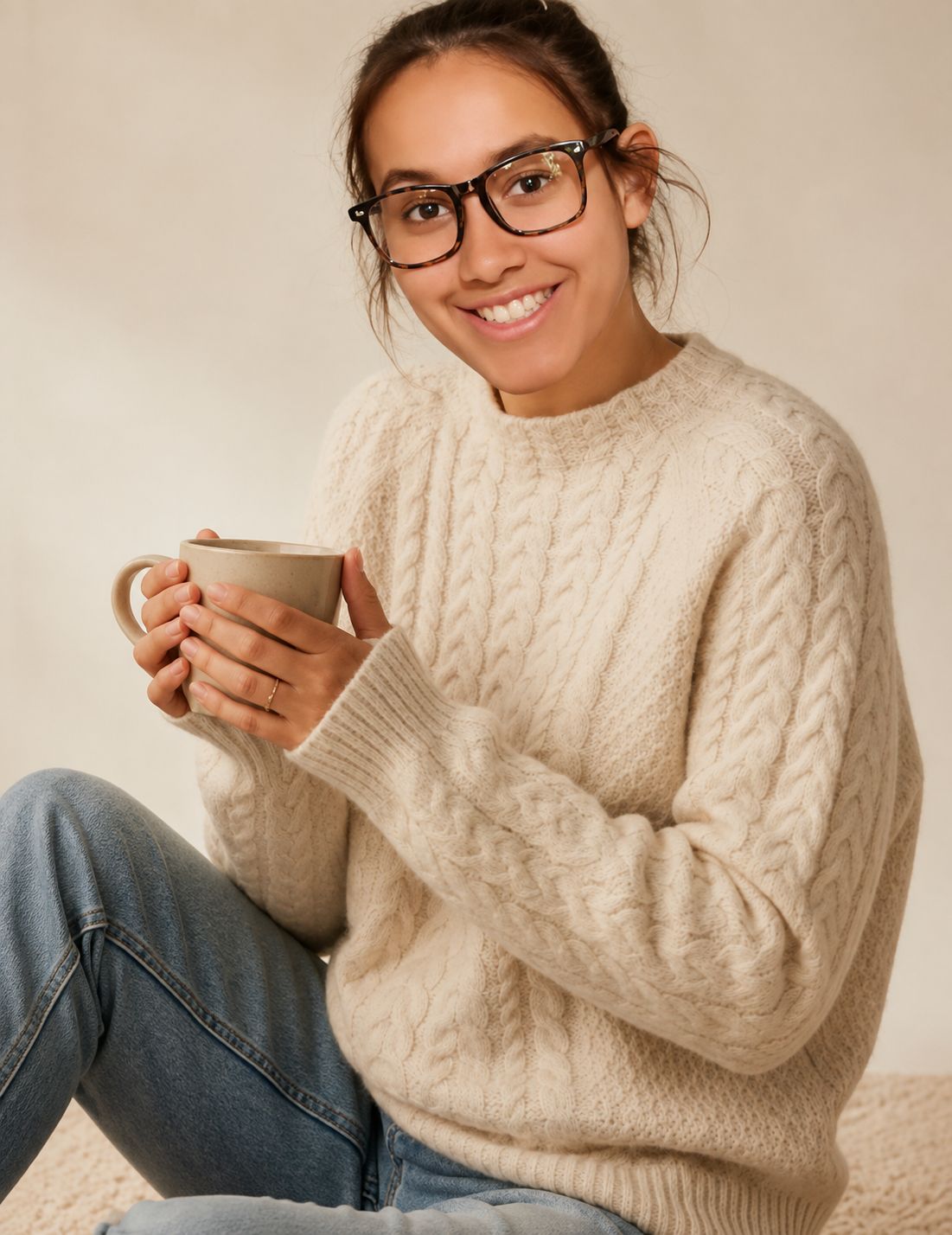 Aran Cable Alpaca Sweater