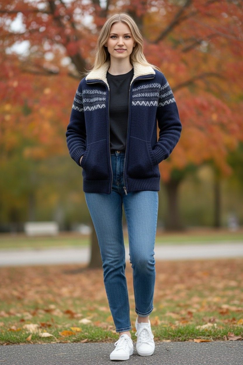 Fleece Lined Alpaca Sweater