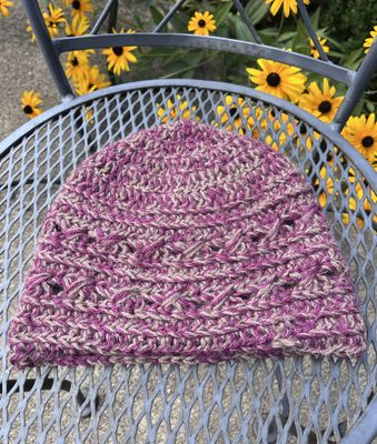 Berry &amp; Natural Hand-Crocheted Baby Alpaca Hat