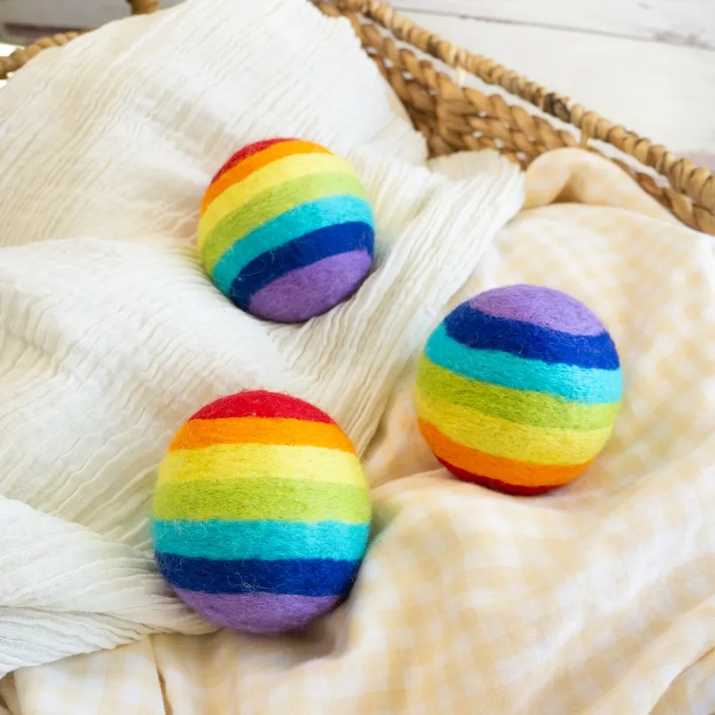 Rainbow Eco Wool Dryer Balls