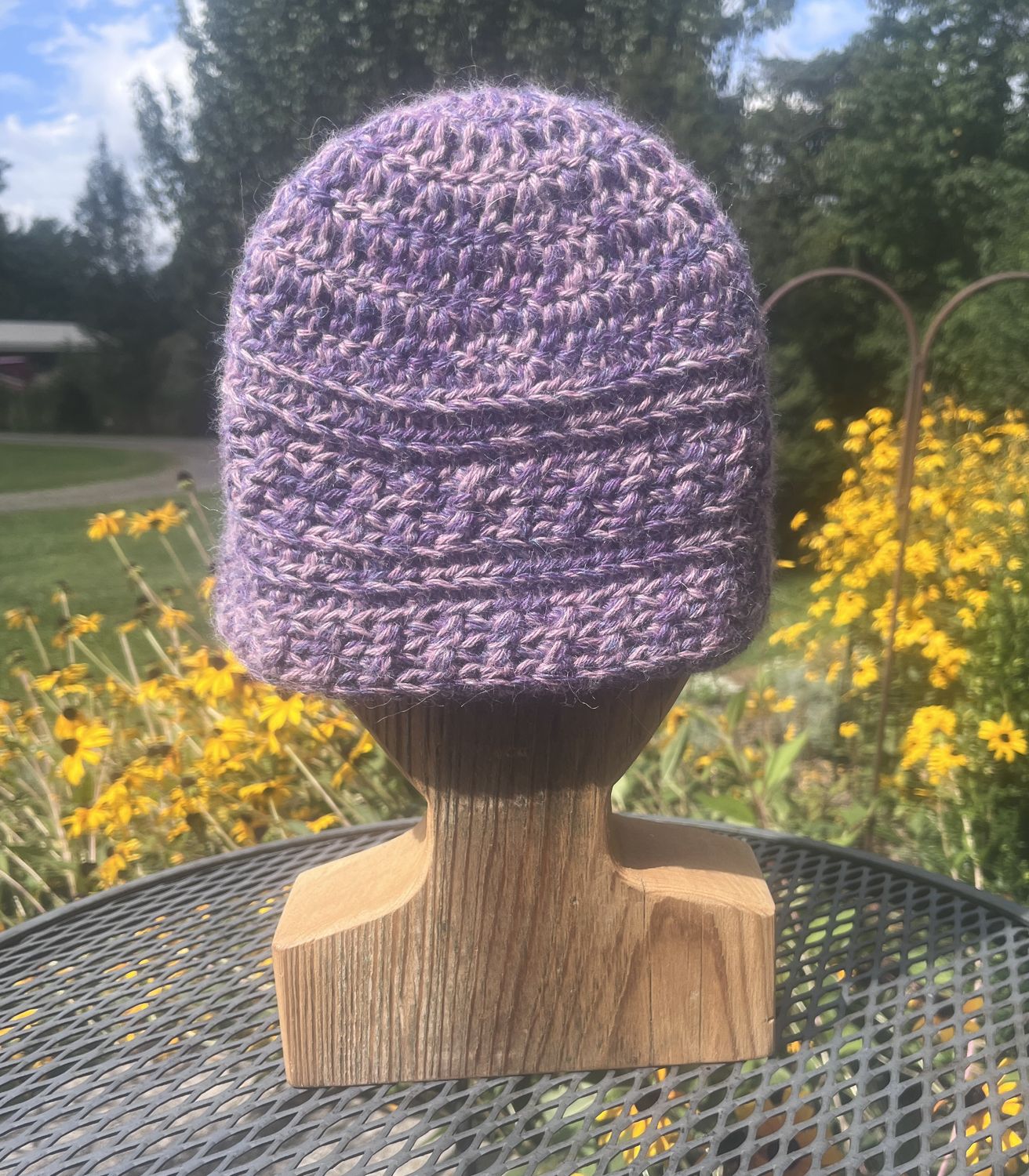 Borealis & Salvia Hand-Crocheted Baby Alpaca Hat