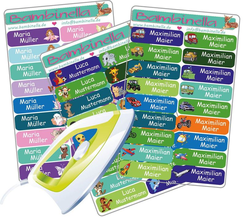 Namensetiketten aus Velour