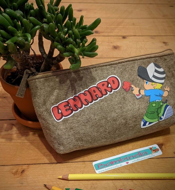 Federmäppchen aus Filz