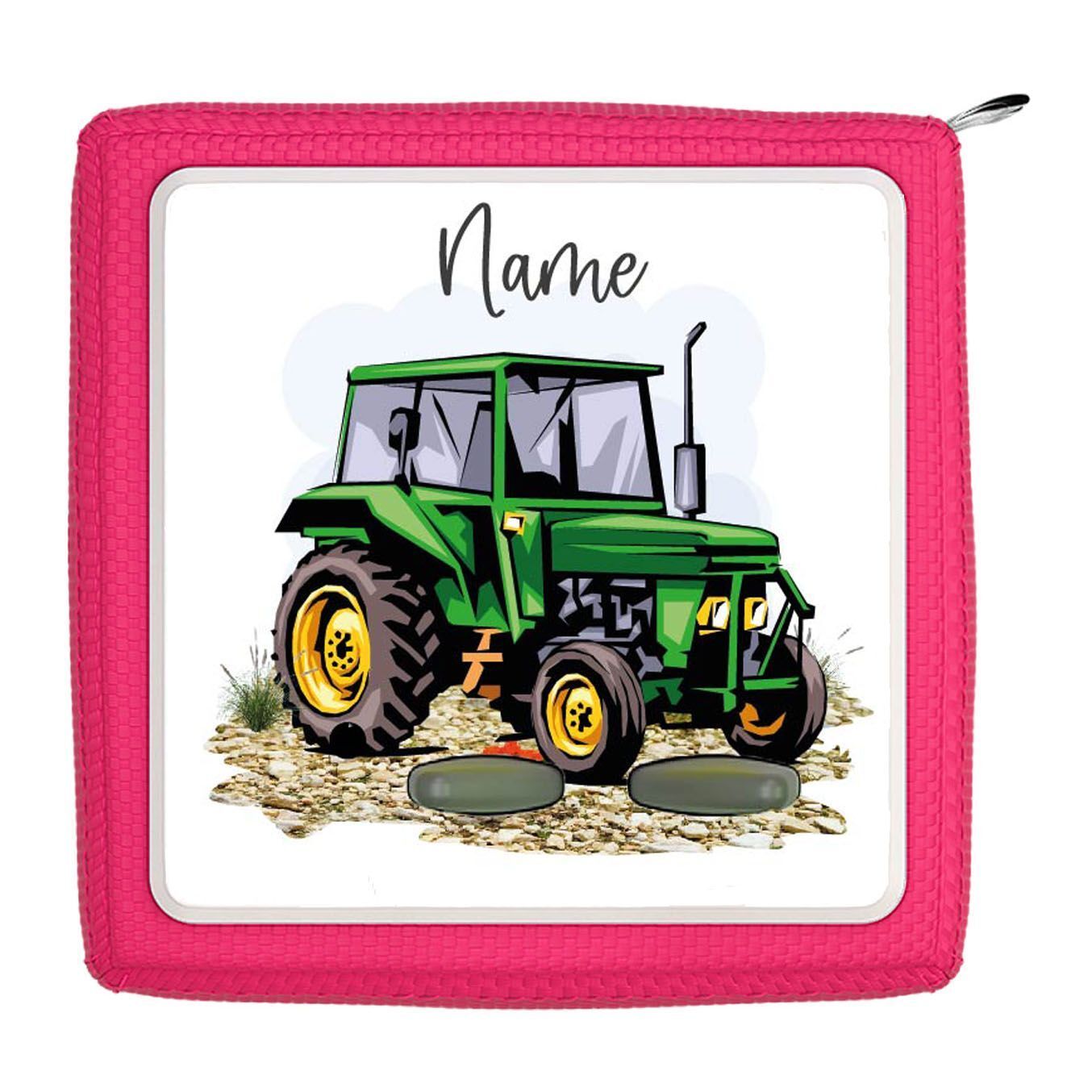 Toniebox Schutzfolie  - personalisierbar | Traktor grün