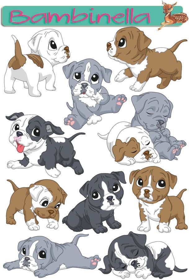 Stickerparade - American Bulldog - 10 Sticker