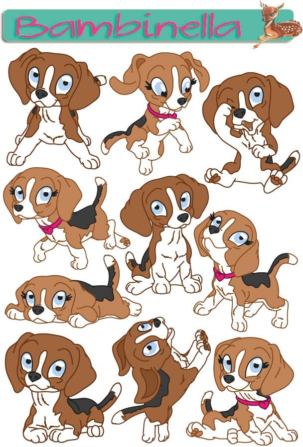 Stickerparade - Beagle - 10 Sticker