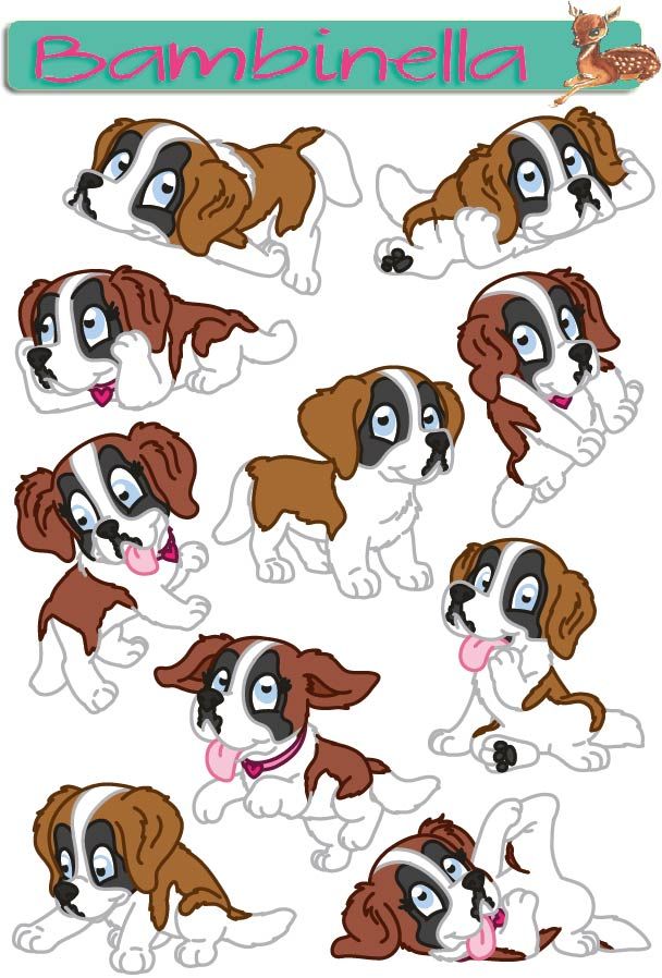 Stickerparade - Bernhardiner - 10 Sticker