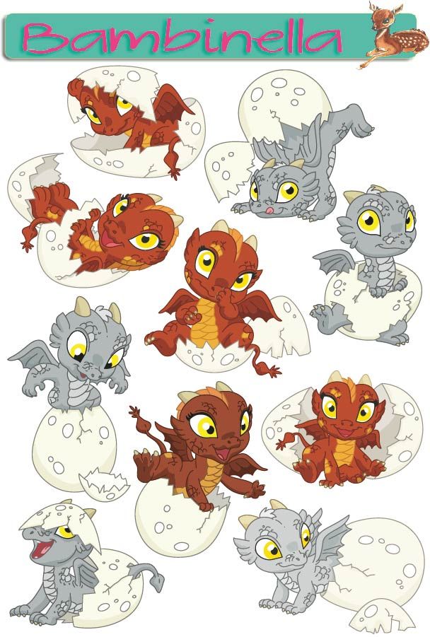 Stickerparade - Drache - 10 Sticker