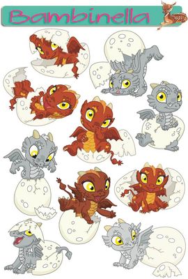 Stickerparade - Drache - 10 Sticker