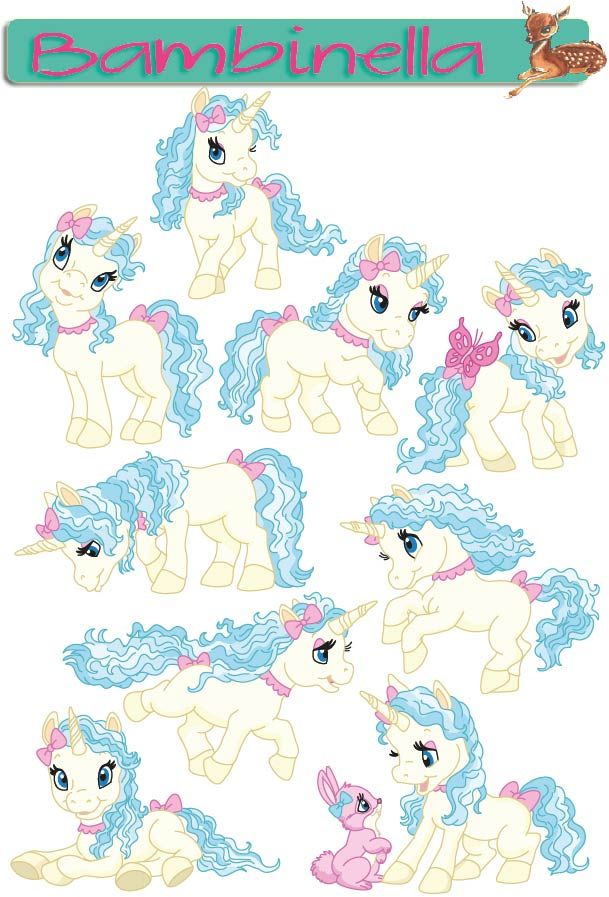 Stickerparade - Einhorn- 10 Sticker