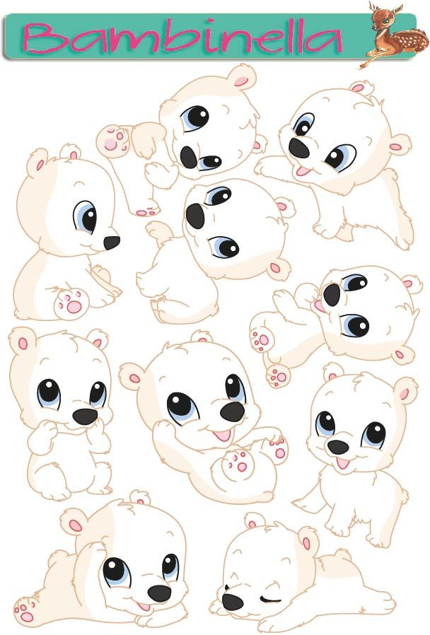 Stickerparade Bär - Eisbär - 10 Sticker