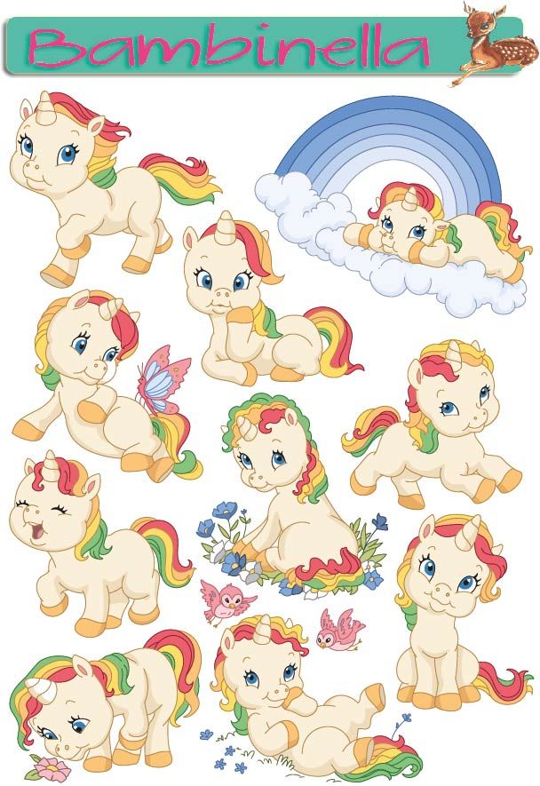 Stickerparade - Einhorn  - 10 Sticker