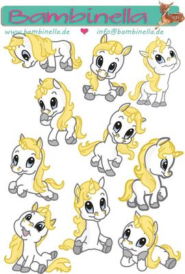 Stickerparade - Einhorn - 10 Sticker