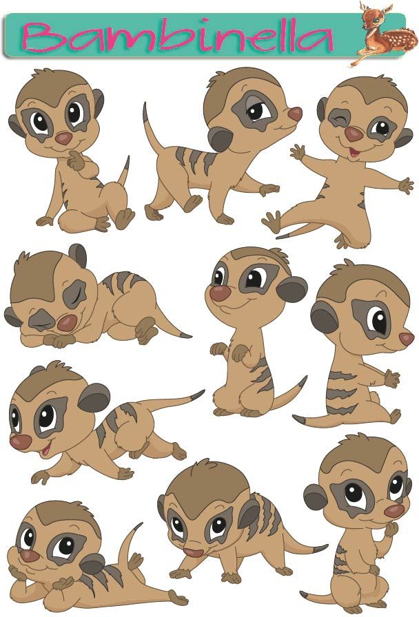 Stickerparade - Erdmännchen - 10 Sticker