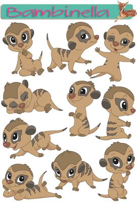 Stickerparade - Erdmännchen - 10 Sticker